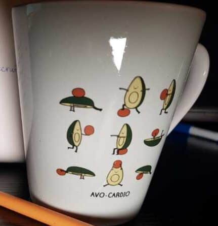 personalised mug for abm gifting - avocado