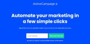 Active Campaign - B2B Email Marketing Software tool