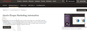 Oracle Eloqua B2B Marketing Automation Software