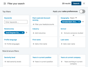 LinkedIn Sales Navigator- Advanced Search