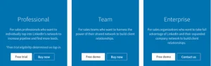 linked sales navigator tiers