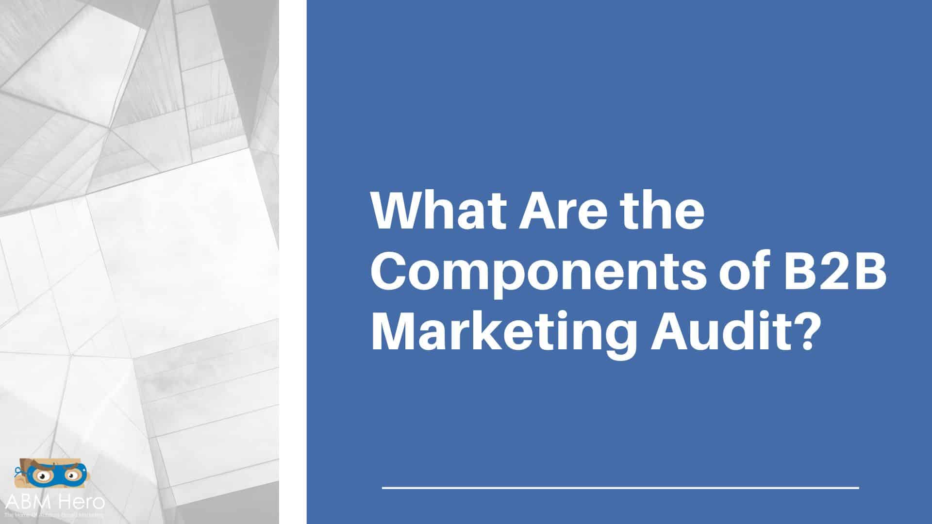 You are currently viewing What Are the Components of B2B Marketing Audit?